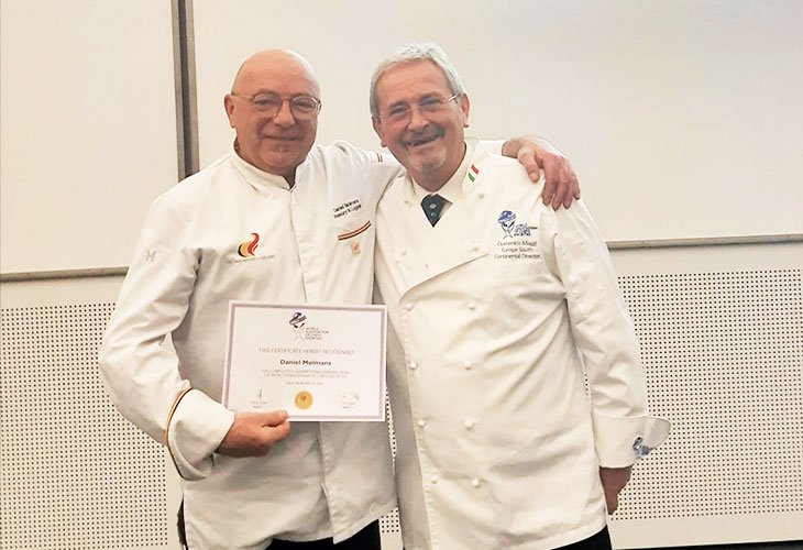 Daniel Molmans officialisé « juge » par la World Association of Chefs Societies